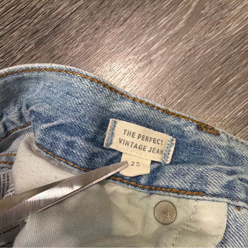 Madewell The Perfect Vintage Jean Straight Light Blue Women’s 25 - Picture 4 of 7